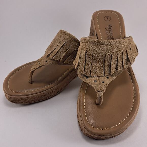 MontegoBay Club Leather Collection Wedges Women's Size 7 - Picture 9 of 10